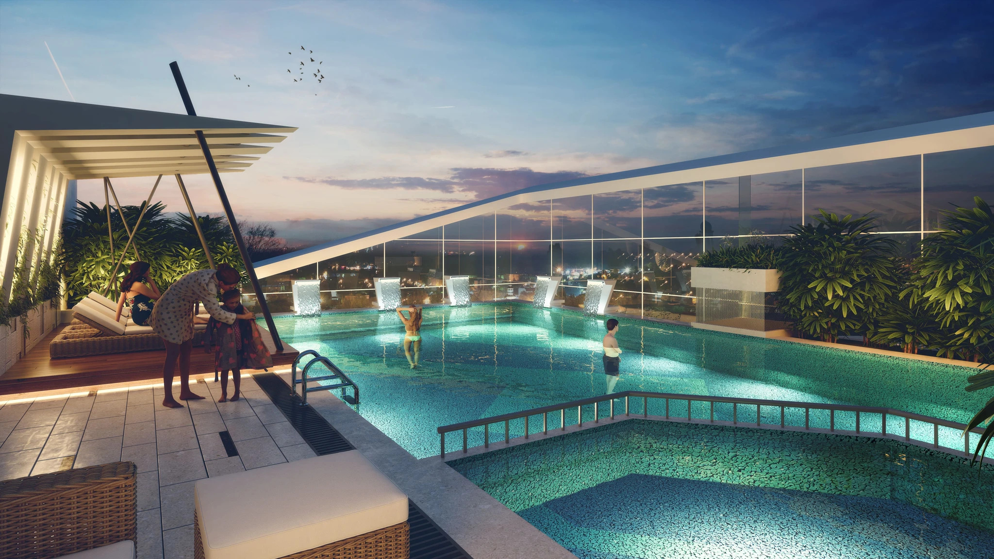 Everfine Straatosphere 32nd Floor Infinity Edge Sky Pool