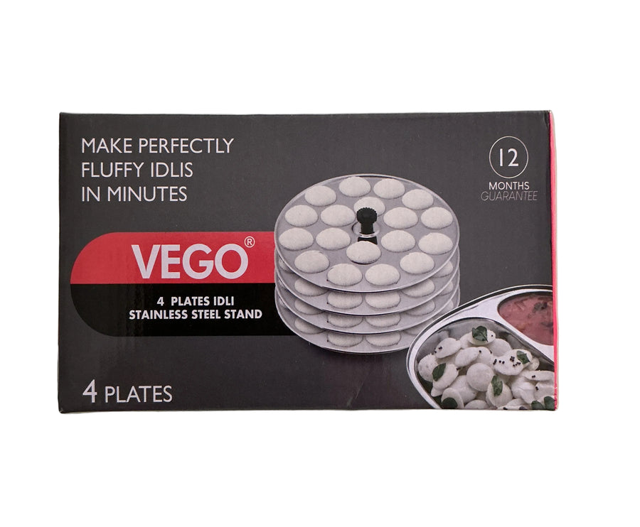 Vego Stainless Steel Idli Stand — 4 Plates