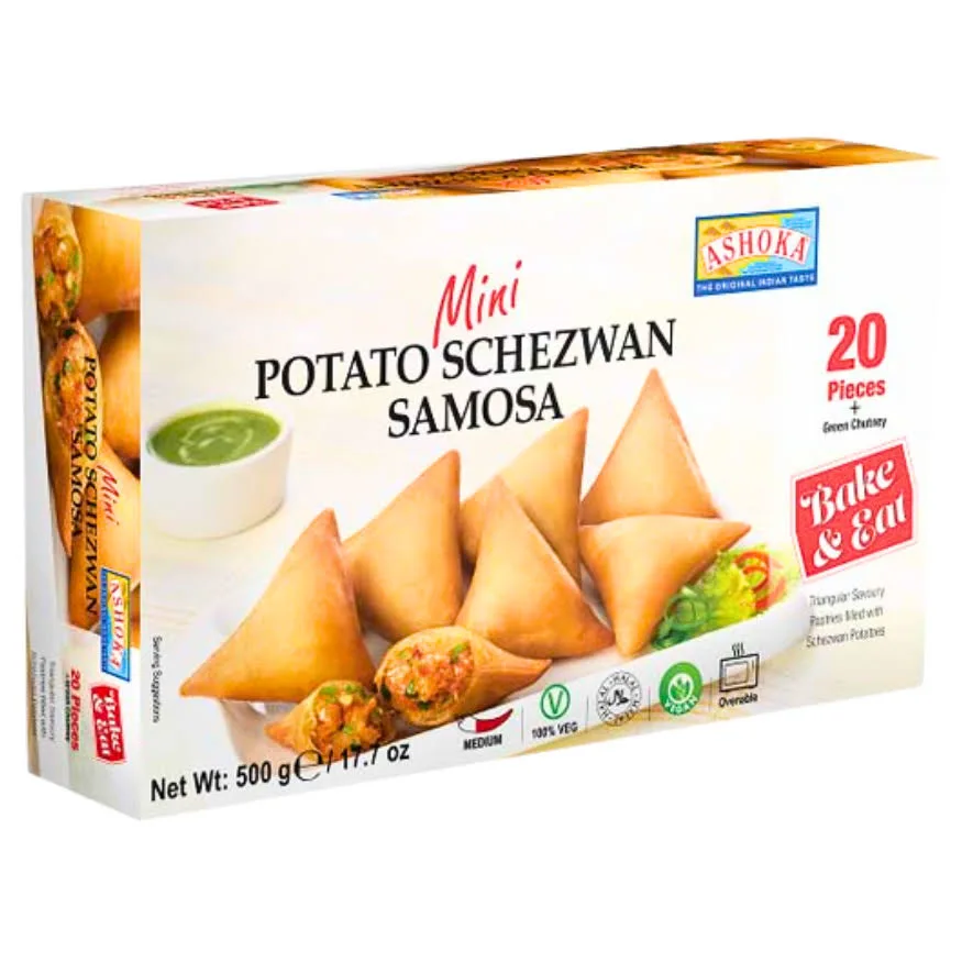 Ashoka Mini Potato Schezwan Samosa 20Pcs