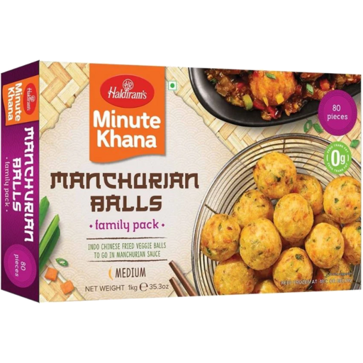 Haldiram Manchurian Balls Family Pack -(80 Pieces)