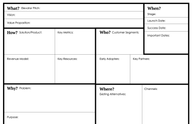One Page Vision Sheet