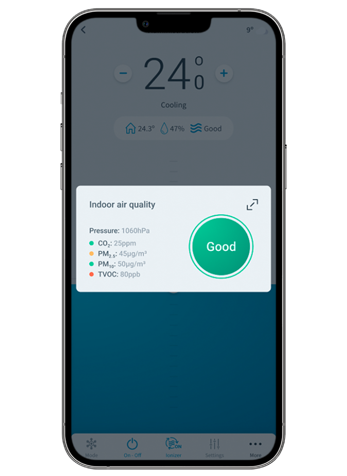 Control air quality from your cell phone with Airzone Cloud