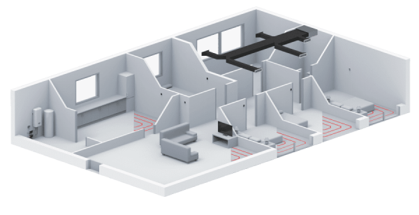 Flexa 4.0 zoning for air-to-water heat pumps