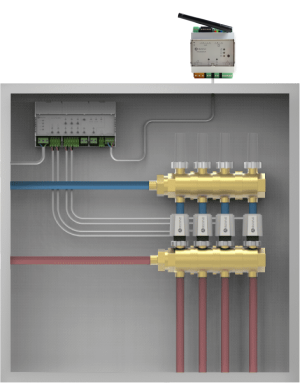 Componentes de Flexa 4.0 para suelos radiantes