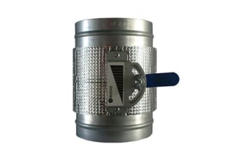 Round duct damper with manual regulation