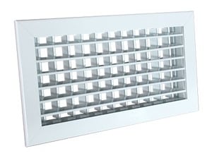 Supply grille of vertical-horizontal double deflection