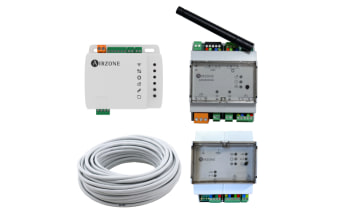 Pack Flexa 25 bizona Airzone-Mitsubishi Electric Ecodan - Webserver HUB + cable bus 15m