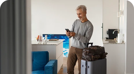 Man using Airzone Cloud at home