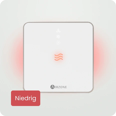 Anzeige schlechter Raumluftqualität am AirQ Sensor