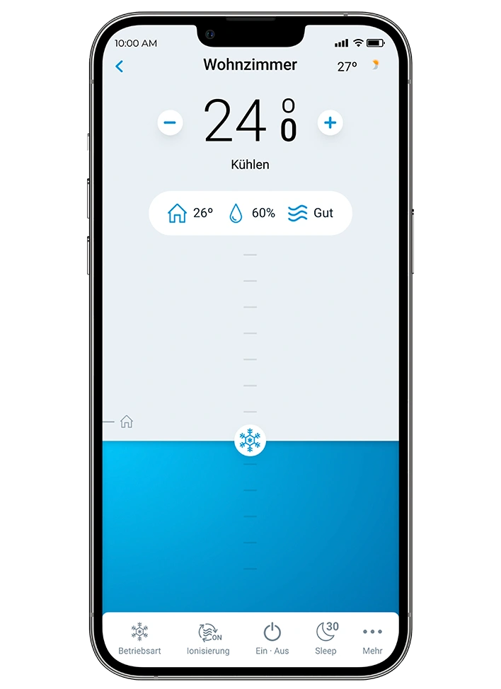 Complete Aidoo Pro Air to Water with the Airzone Cloud App.