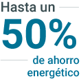Hasta un 50 % de ahorro energético
