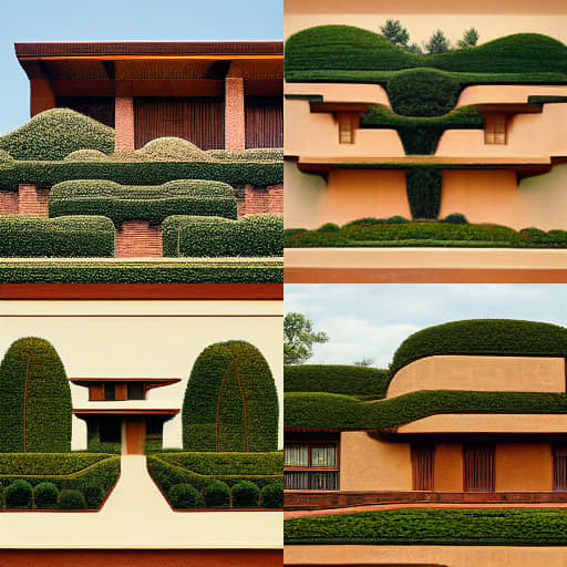 hedges trimmed by frank lloyd wright