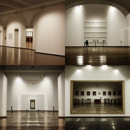 an empty museum with no art 