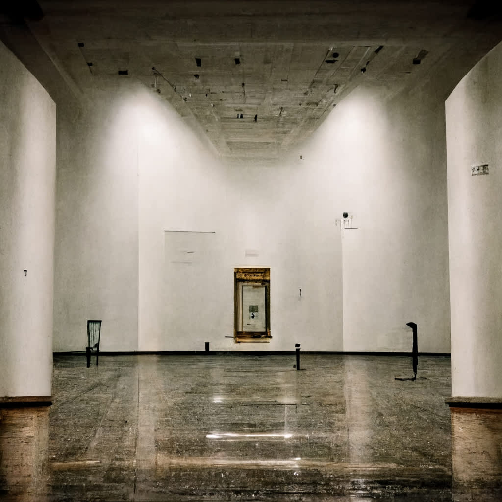 an empty museum with no art 