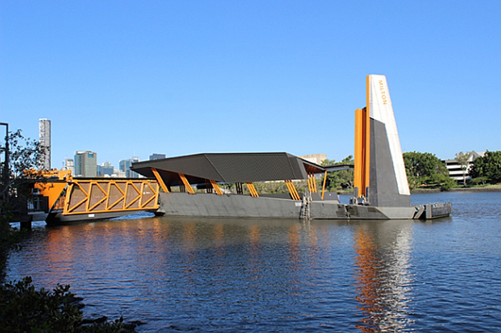 Brisbane (Australia): A floating terminal adaptable to flooding
