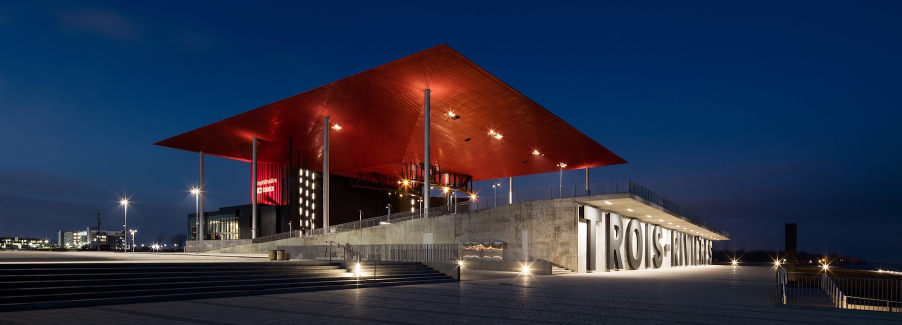 Trois-Rivières (Canada): an amphitheatre is now an iconic urban venue