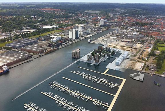 Vejle (Denmark): marina islands for entertainment and leisure