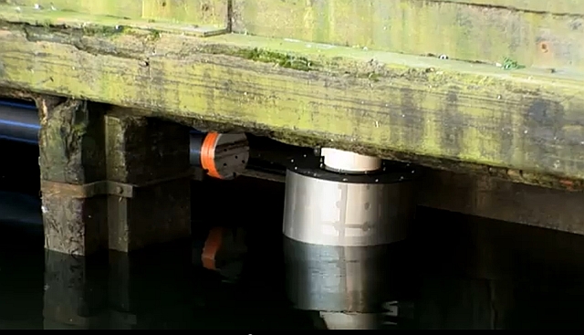 Cherbourg (France): water from the port to heat homes