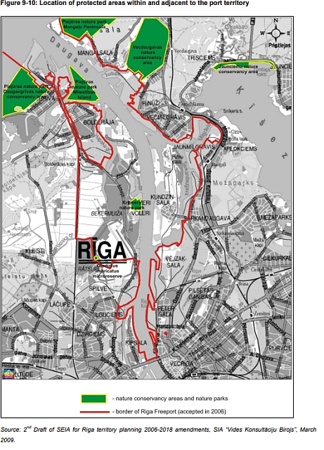 Riga (Latvia): The port acts to protect bird life