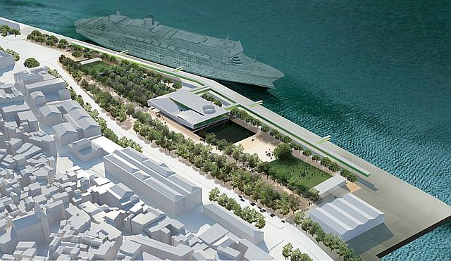 Lisbon (Portugal): The roof of the cruise terminal can be used as public space