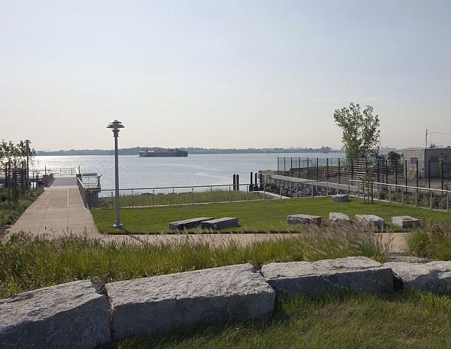 New York (USA): the park absorbs and filters water