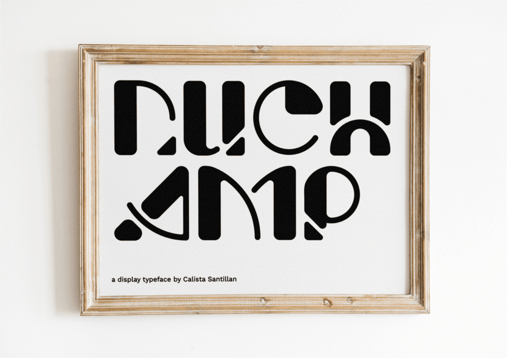 Duchamp: a display typeface by Calista Santillan