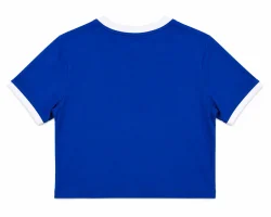 Blue Brooklyn Crop Tee - Back