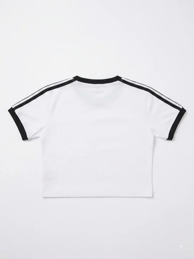 Blue Bow Crop Tee - Back