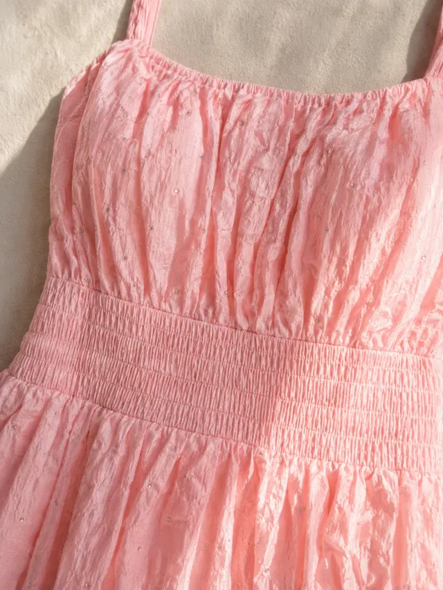 Blush Pink Tiered Maxi Dress - Photo 5
