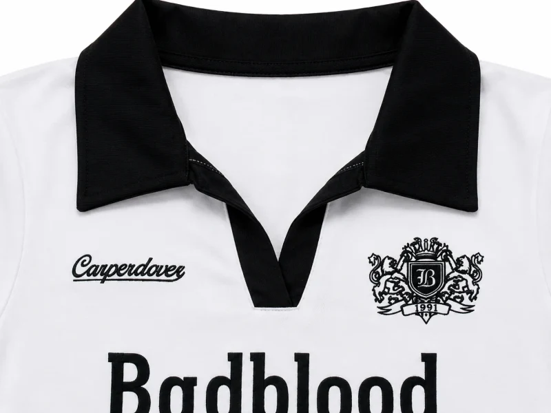 Black Contrast Crop Tee - Front Close-Up