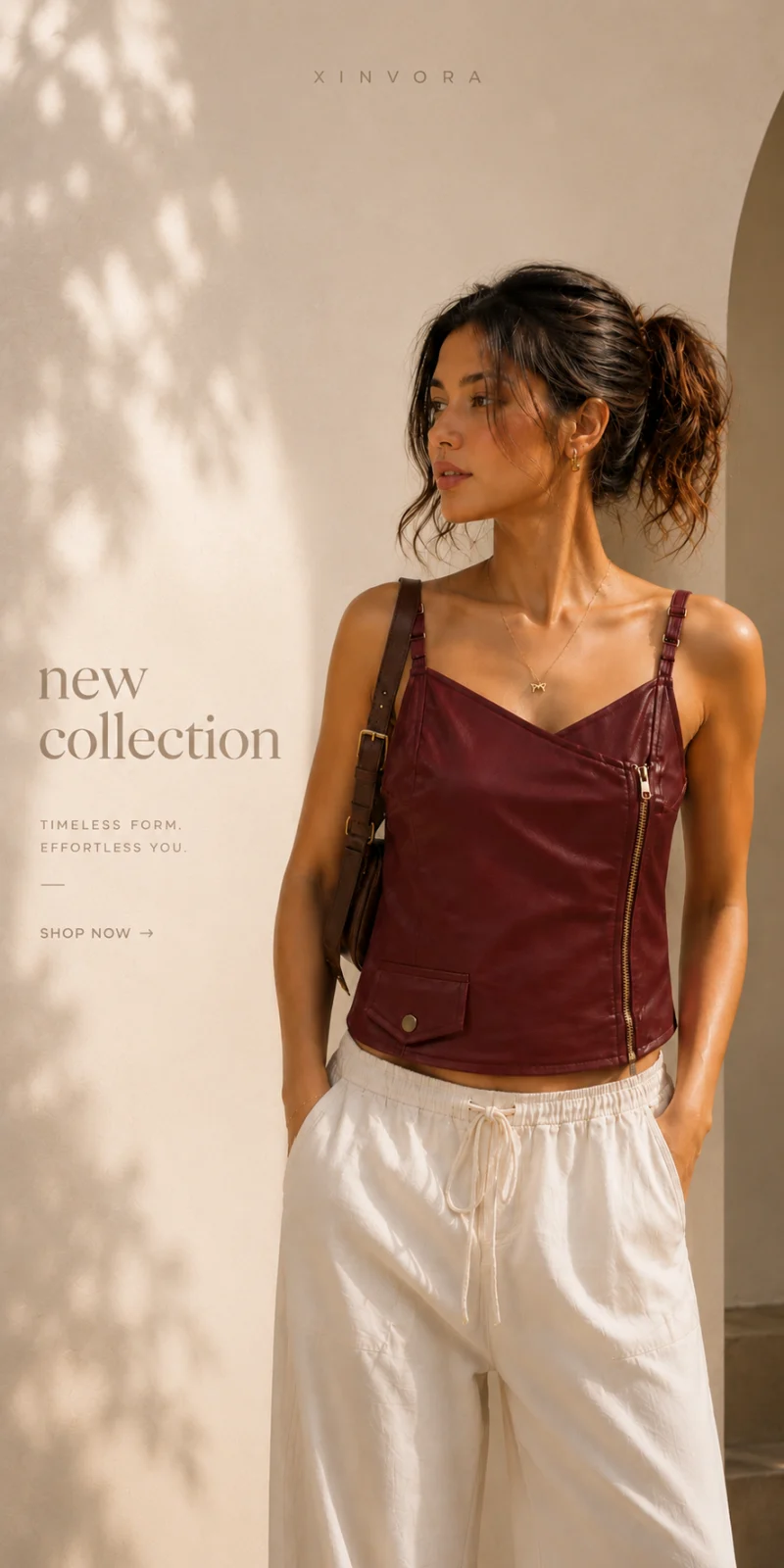 Faux Leather Tops