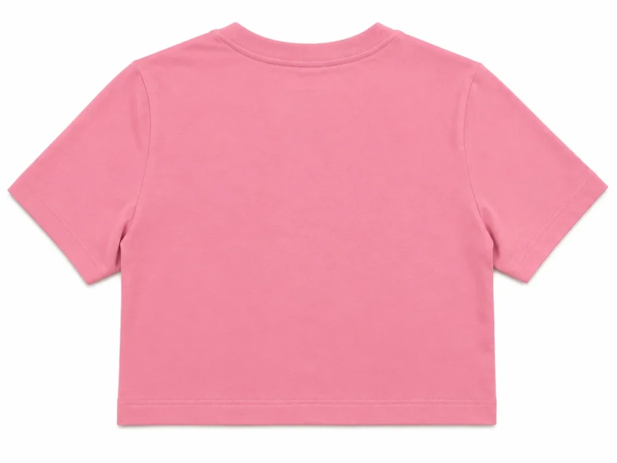 Pink Bow Crop Tee - Back