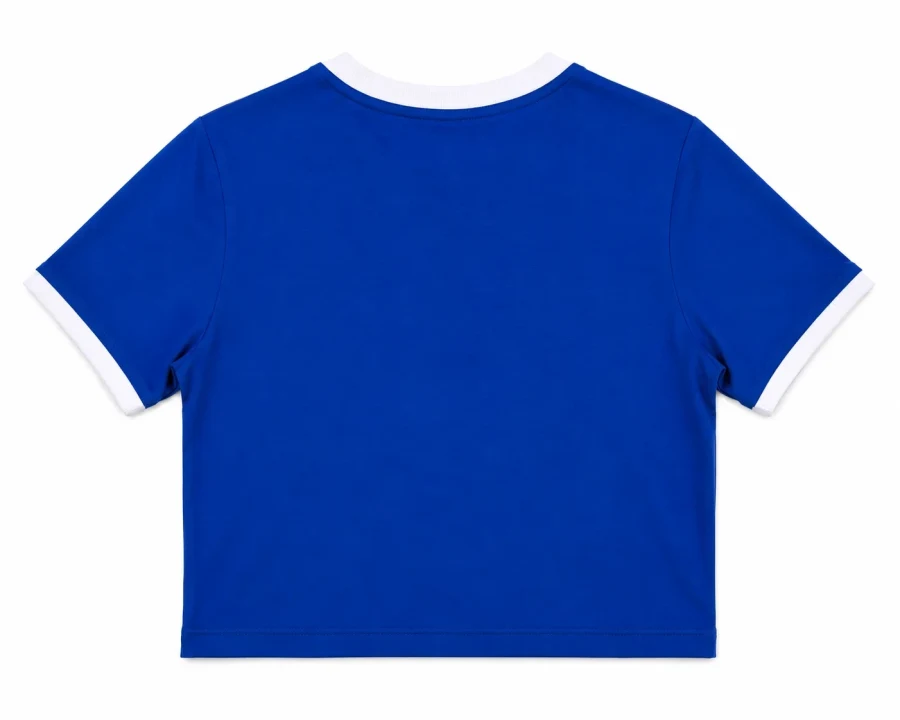 Blue Brooklyn Crop Tee - Back