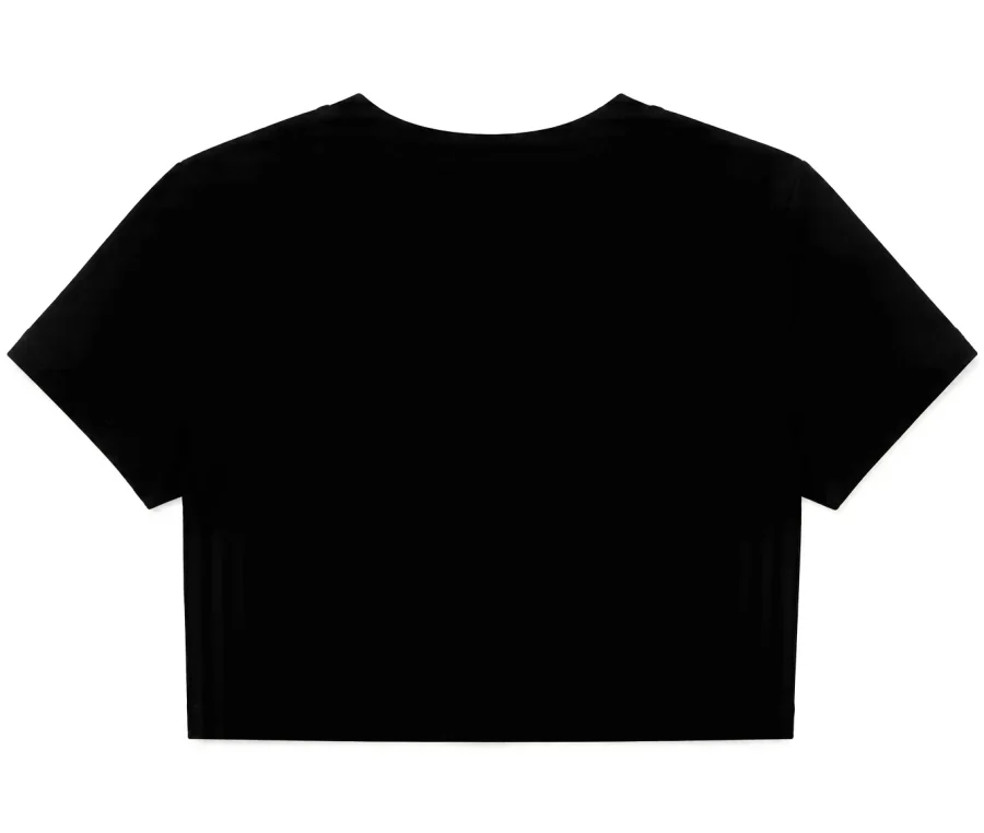 Black Bow Crop Tee - Back