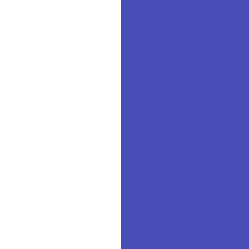 WHITE / OCEAN BLUE