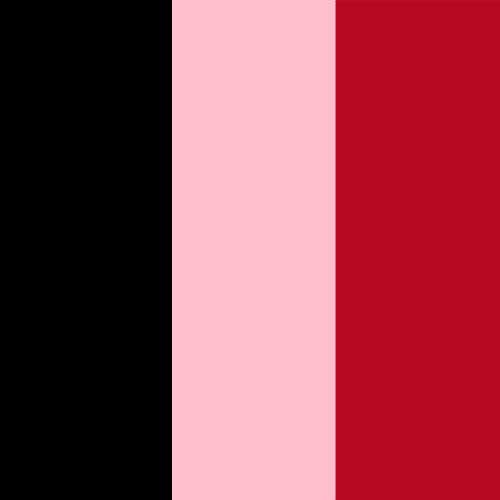 BLACK/PINCHED PINK/PASS RED