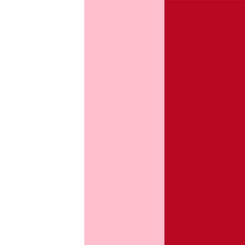 WHITE/PINCHED PINK/PASS RED