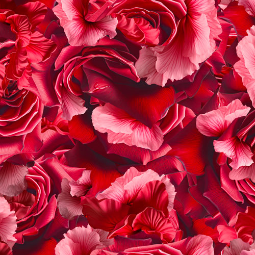 PRISMATIC FLORAL RED