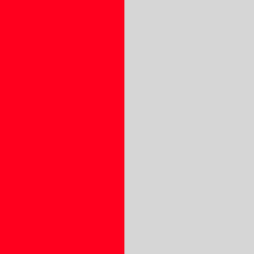 SCARLET RED/SILVER