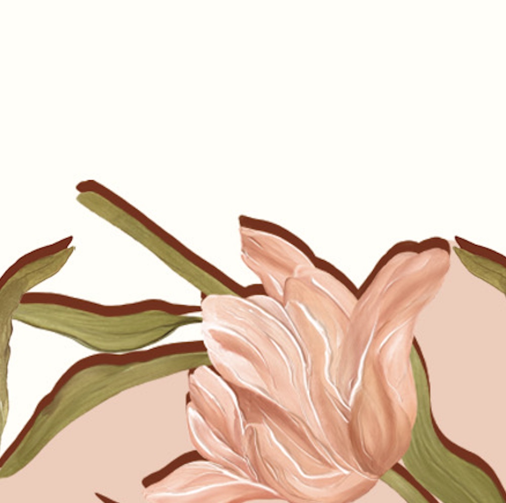 WHITE/FLOURISH ROSE