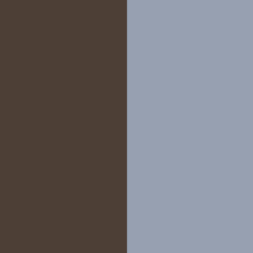 CHOCOLATE/BLUE