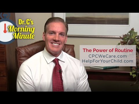 The Power of 'Routine' - Dr. C's Morning Minute 144