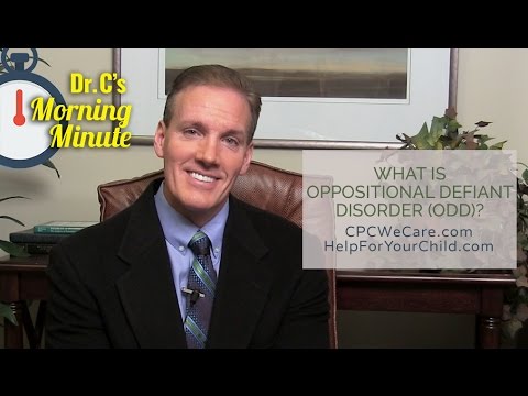 What is Oppositional Defiant Disorder (ODD)? - Dr. C's Morning Minute 171