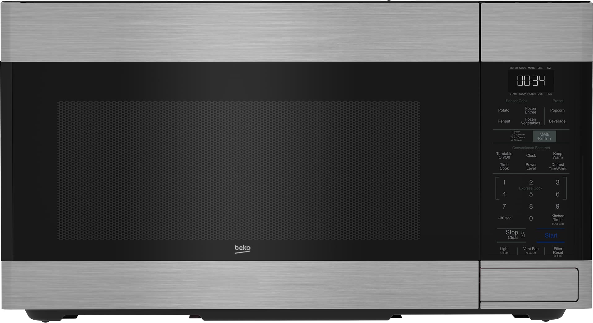 Beko BERERADWMW901 4 Piece Kitchen Appliances Package with Top Freezer