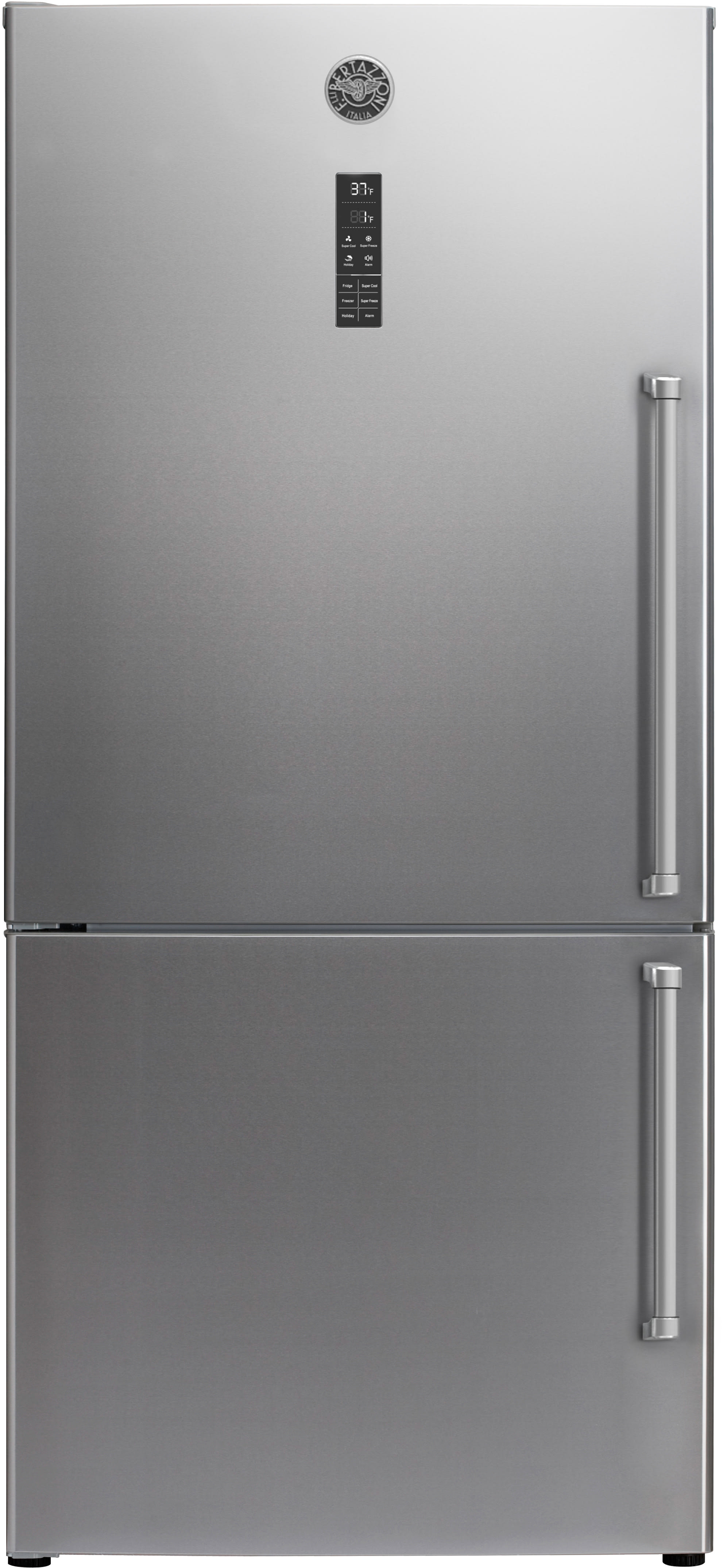 Bertazzoni BERPRO30V3 5 Piece Kitchen Appliances Package with Bottom Freezer Refrigerator, Gas