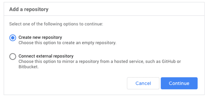 Google Cloud Repository Add