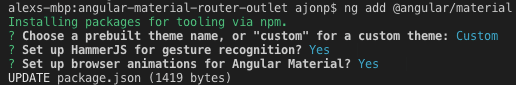 Angular Material Selections