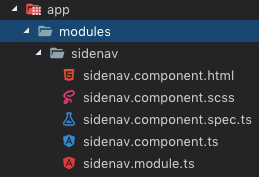 Sidenav Module Structure