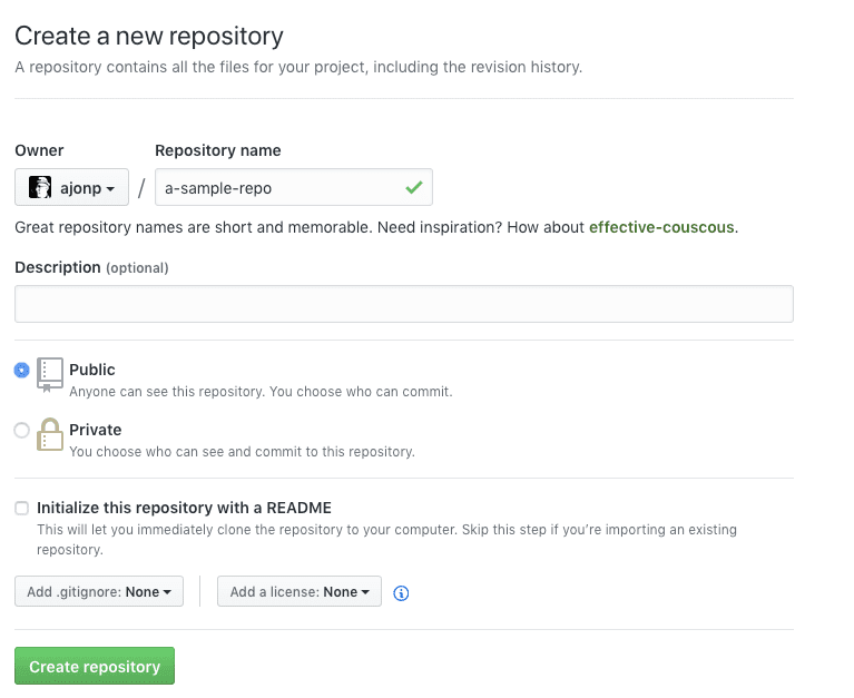 Git Sample Repo