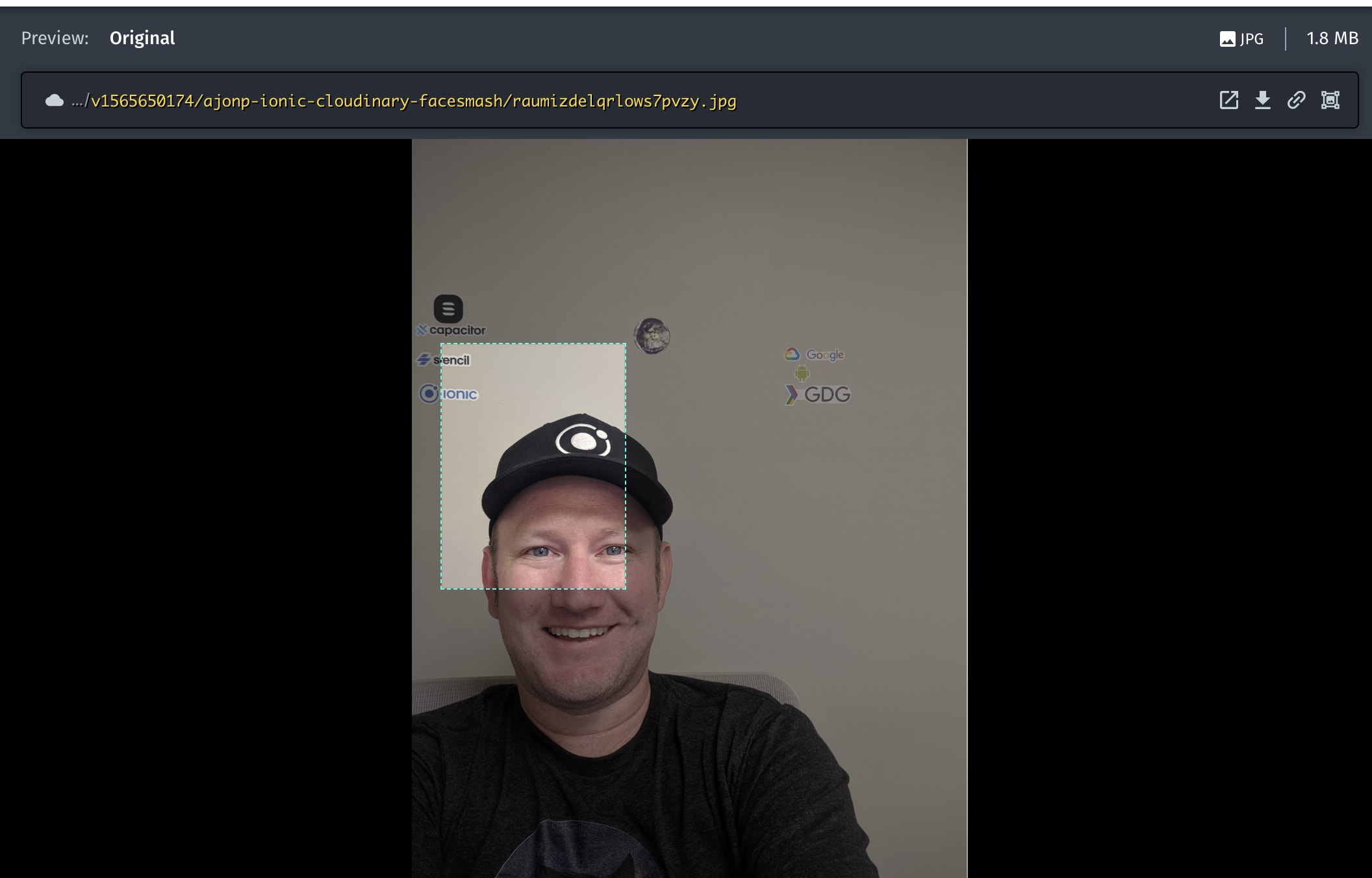 Building a Fun App With Ionic Studio and Cloudinary 9 Example coordinates